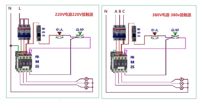 220v交流接觸器接線圖,第3張